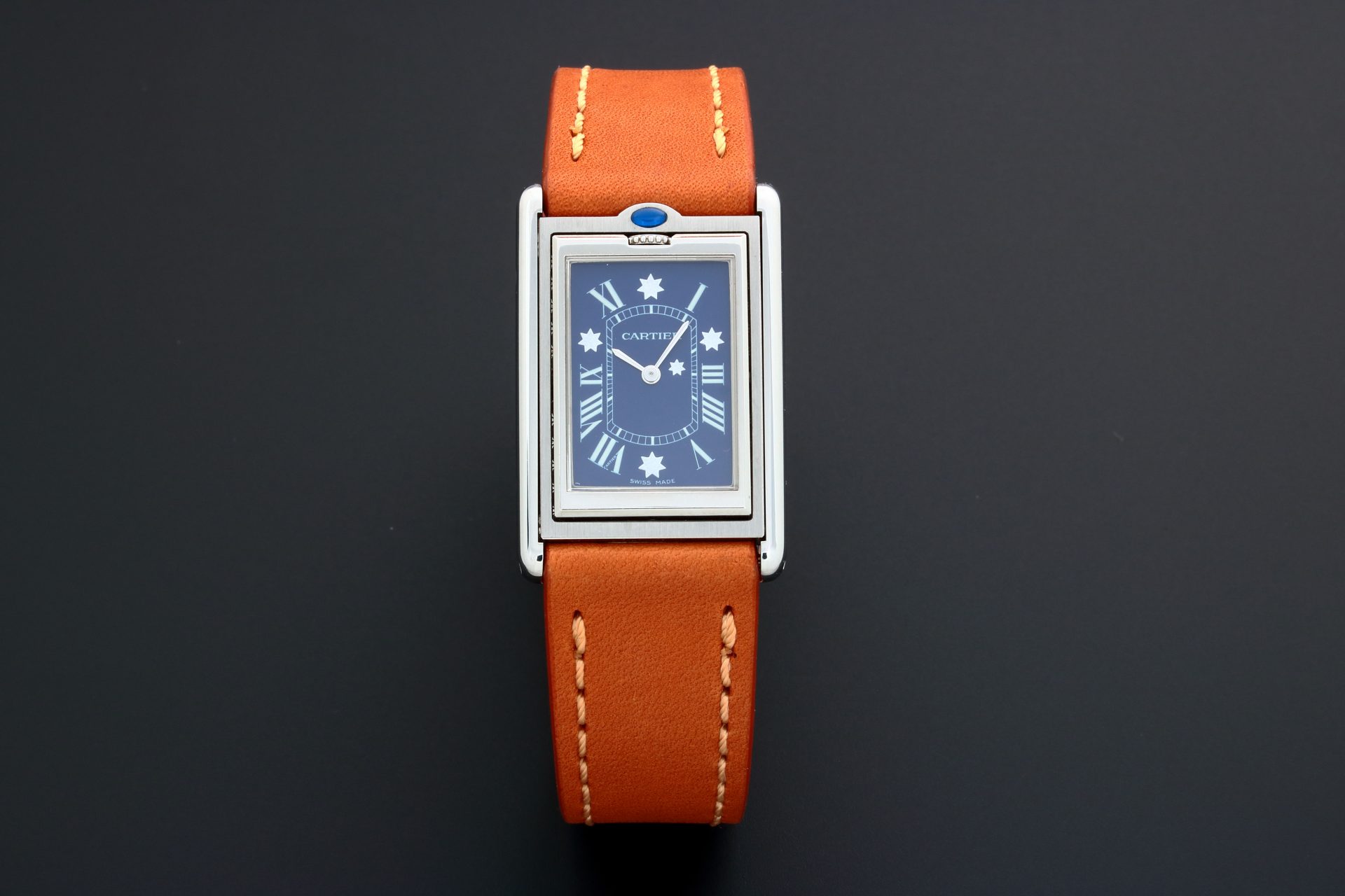 Rare Limited Edition Cartier Tank Basculante 2390 For The Australian Federation