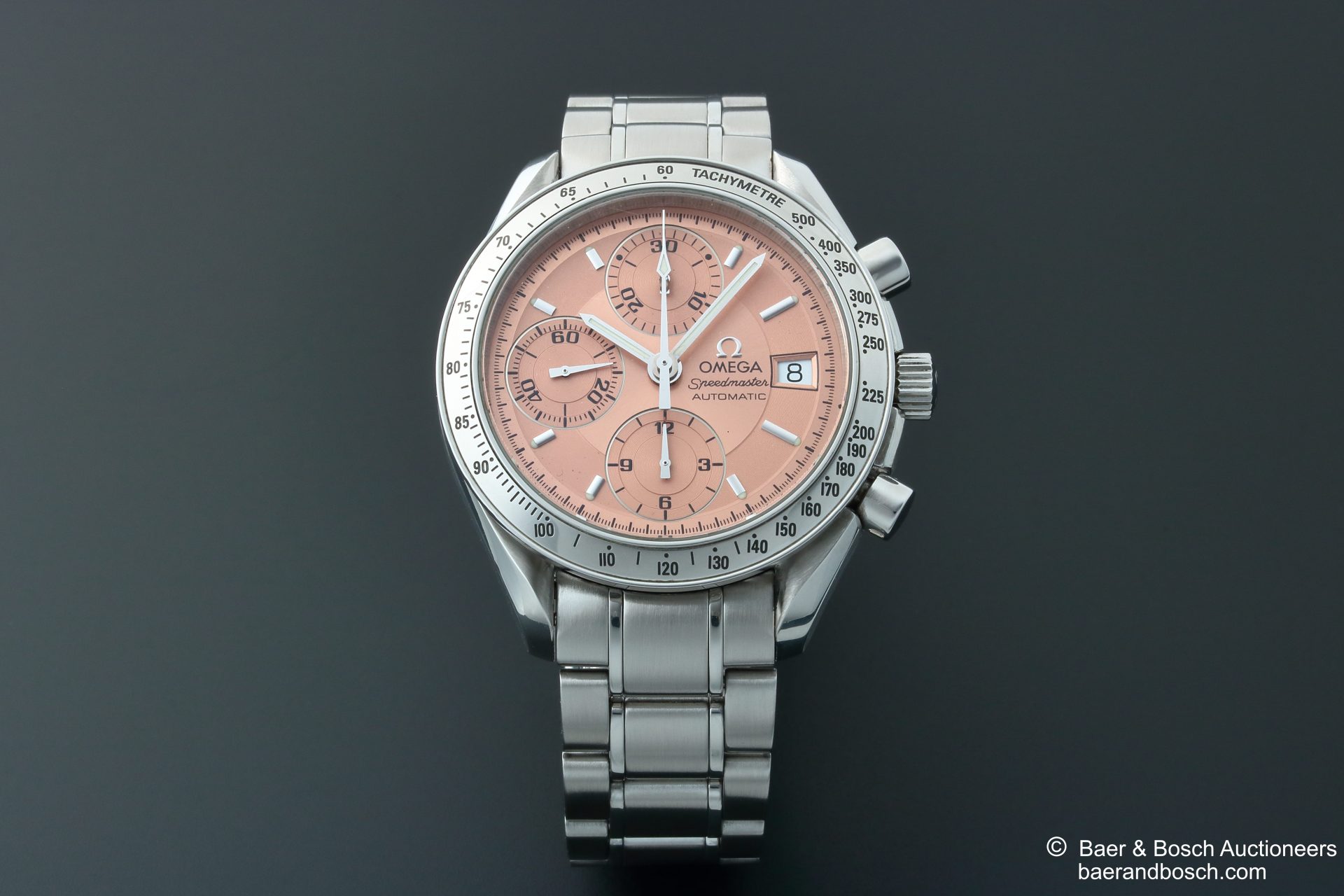 Omega Speedmaster Date Salmon Copper Dial Watch 3513.60 - Baer & Bosch Collecting Times