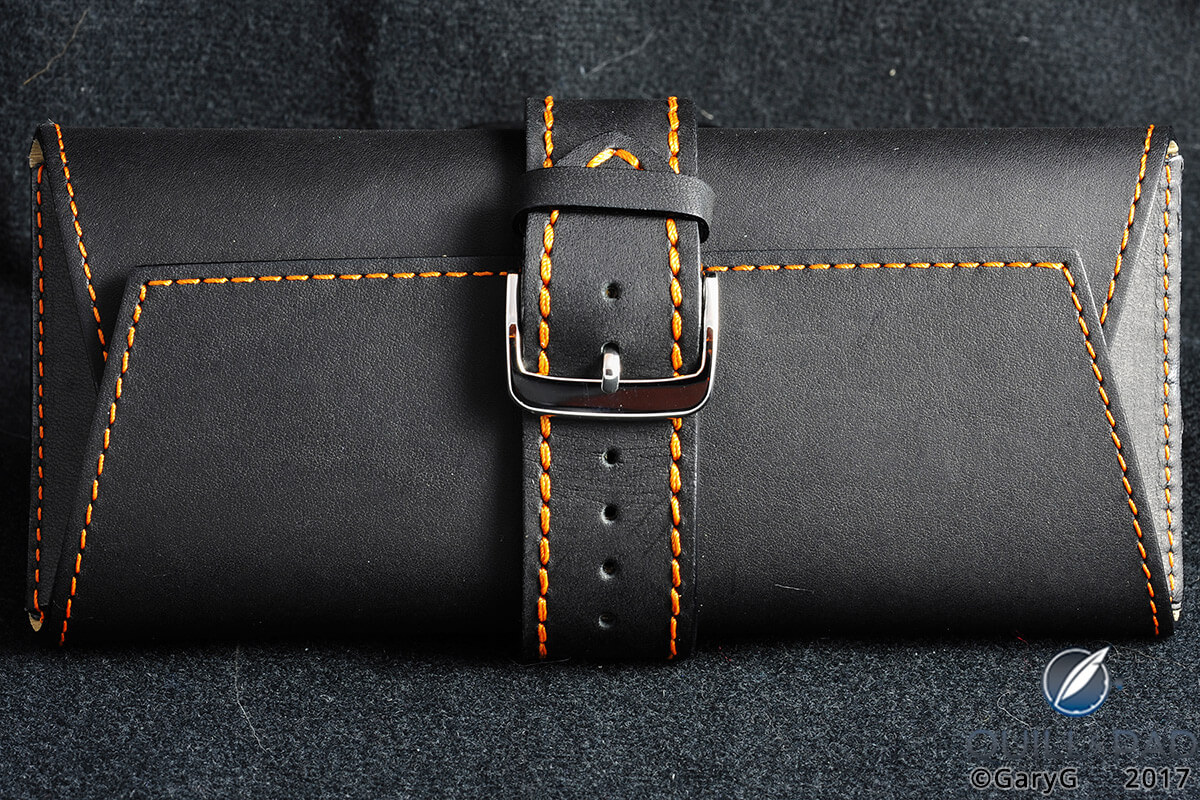 Watch wallet fastened with spare strap and clasp from Habring2