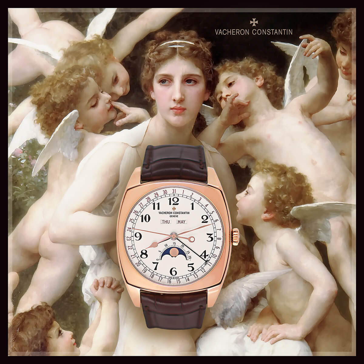 Vacheron Constantin Harmony Complete Calendar and The Assualt by William Bouguereau (image courtesy @thehealer74)