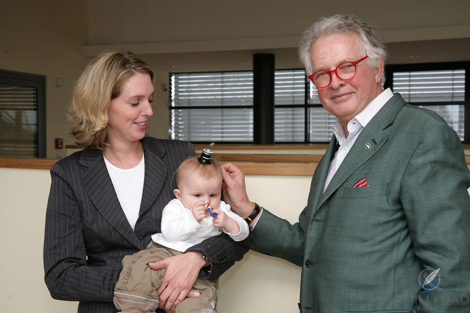 Gerd-Rüdiger Lang with daughter Natalie and grandchild