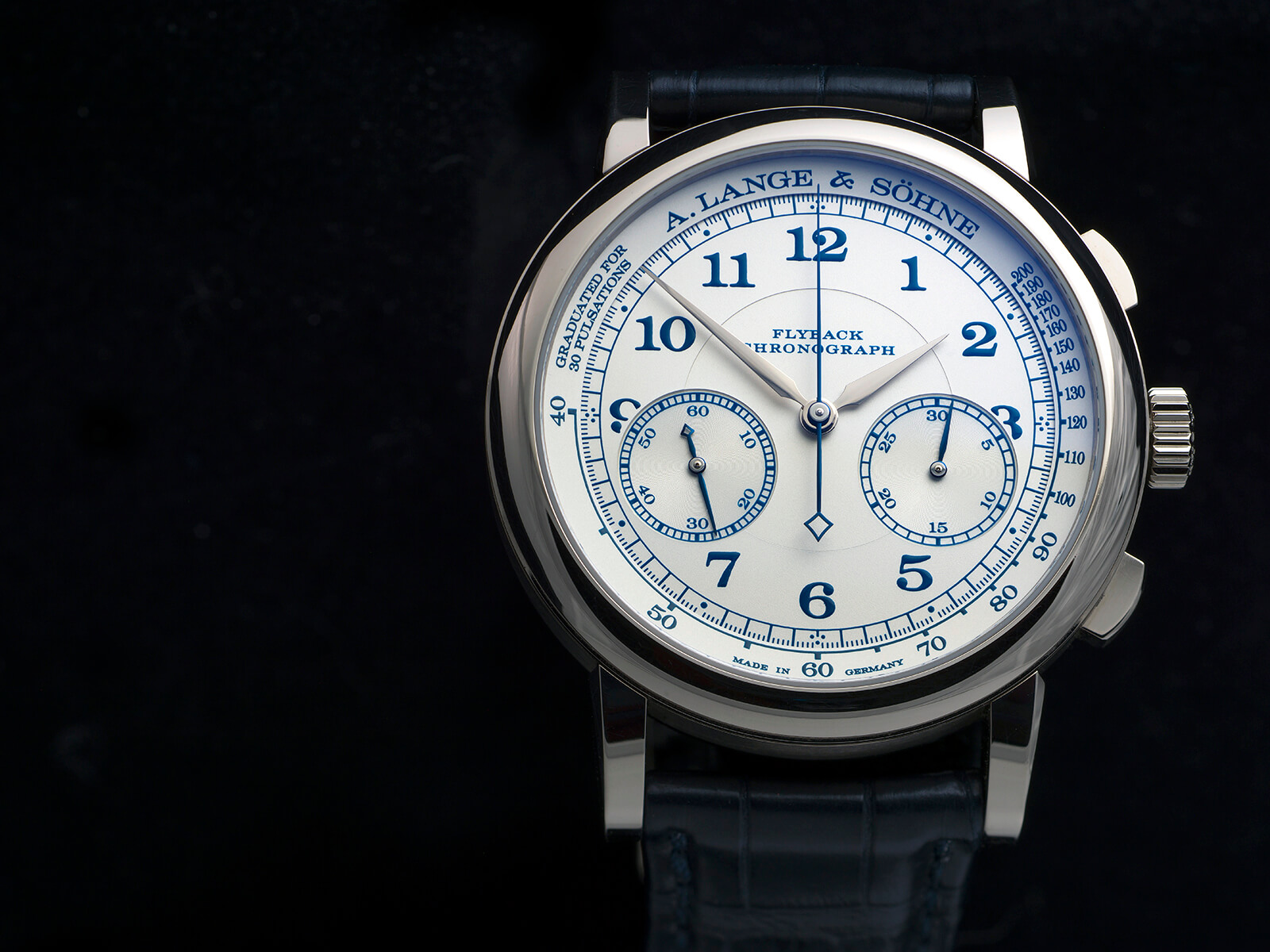 Ready for business: A. Lange & Söhne1815 Chronograph Boutique Edition on leather strap