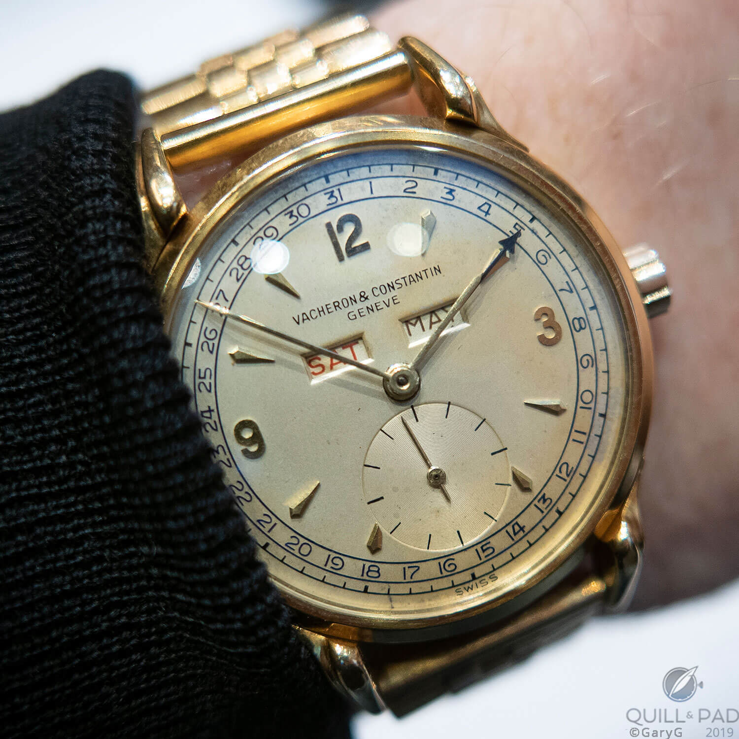 You are there: Vacheron Constantin Reference 4560 on the author’s wrist at Sotheby’s, Geneva