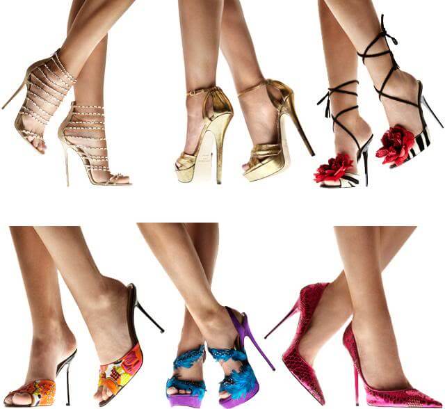 A selection of Jimmy Choo shoes