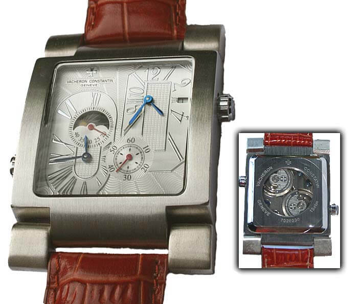 The funky case is a bright red flag for this 100 percent fake Vacheron Constantin