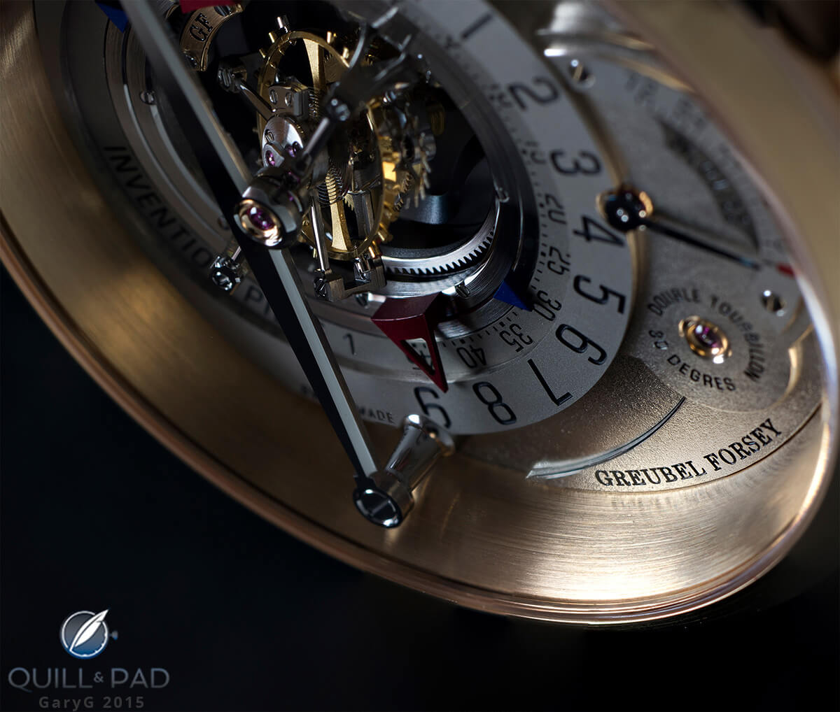 Just the names, ma’am: subtle brand logo on the Greubel Forsey Invention Piece 1