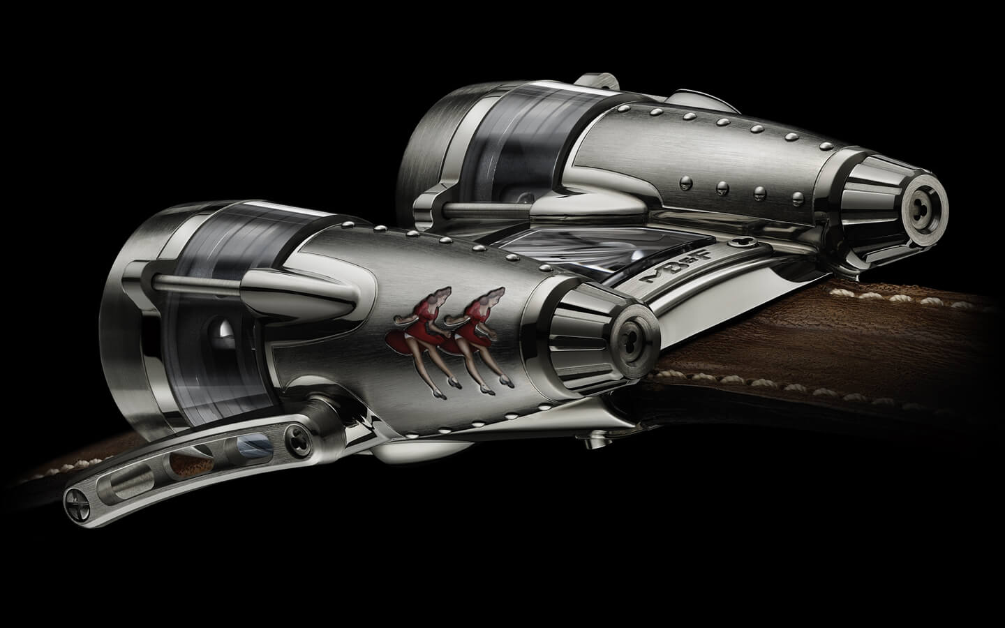 MB&F HM4 Double Trouble with replica World War II bomber nose art
