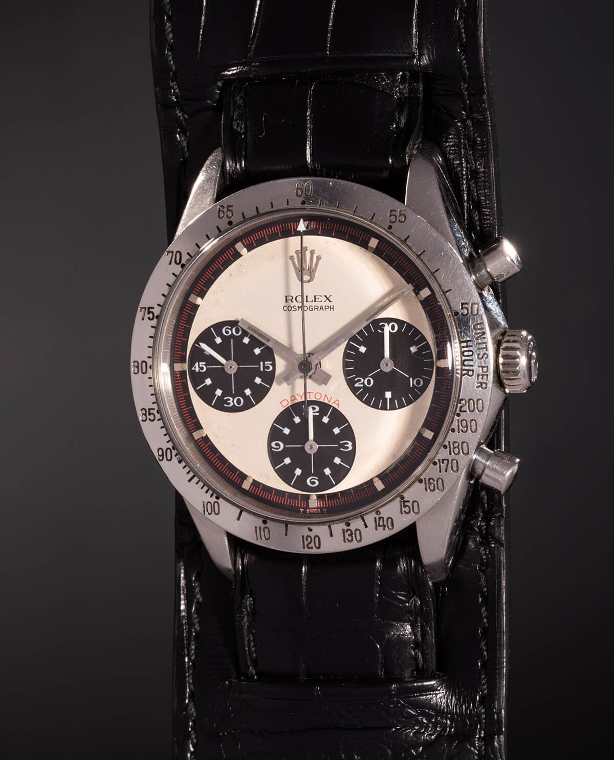 Paul Newman’s personal Rolex Daytona (photo courtesy Phillips/Bacs and Russo)