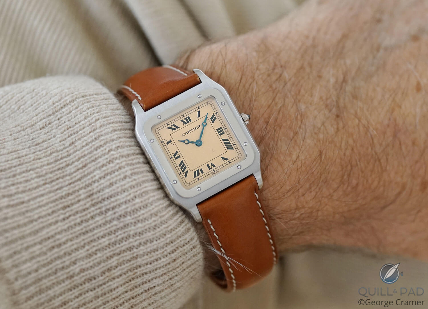 Cartier Santos-Dumont 90th Anniversary on the wrist