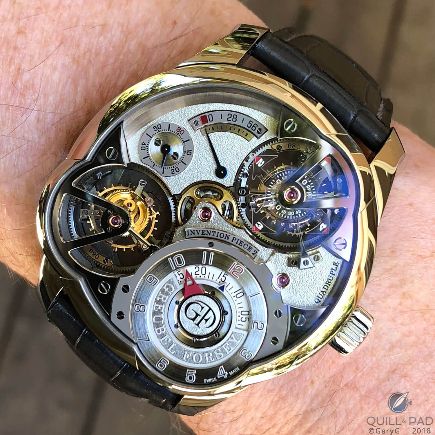 On the wrist: Greubel Forsey Invention Piece 2 in titanium