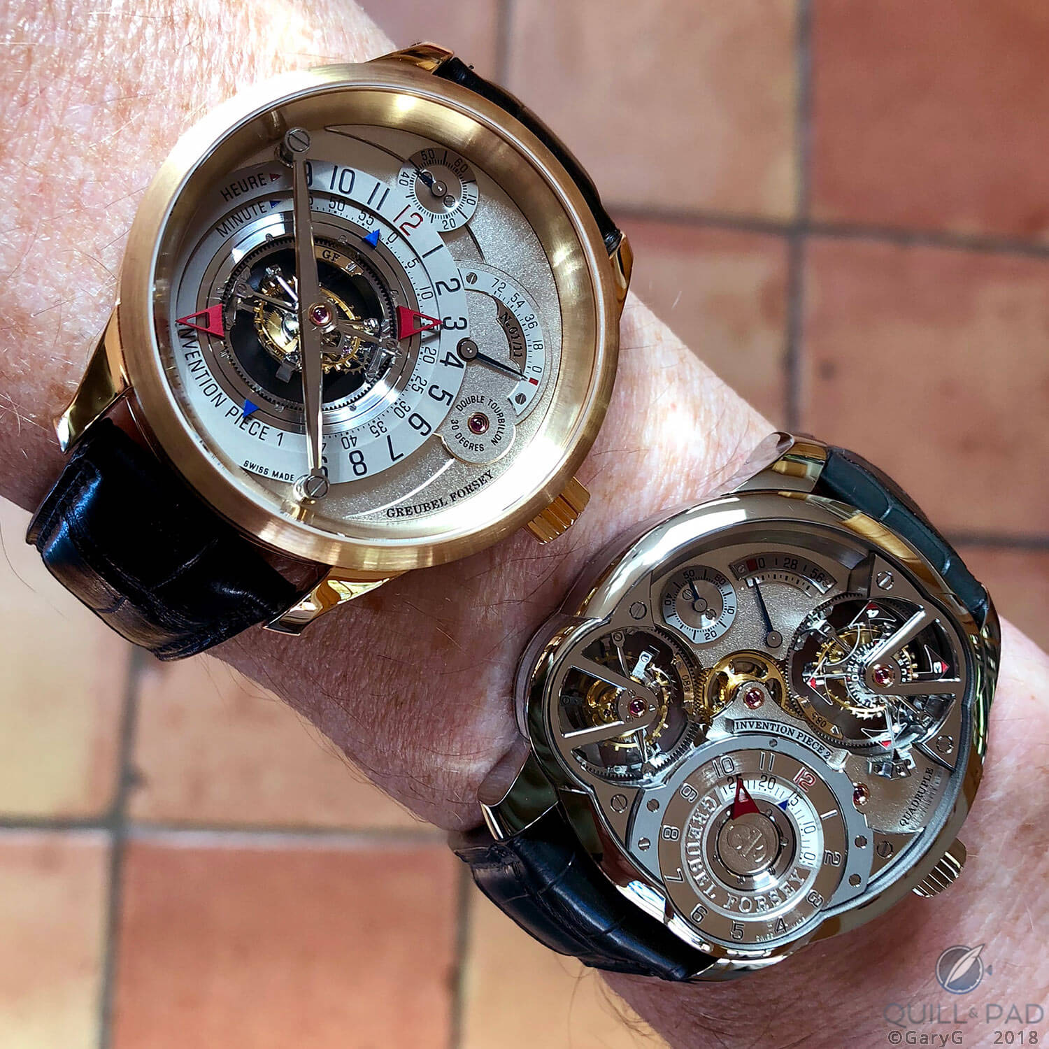 Yes, I did: Greubel Forsey Invention Pieces 1 and 2 on the same wrist