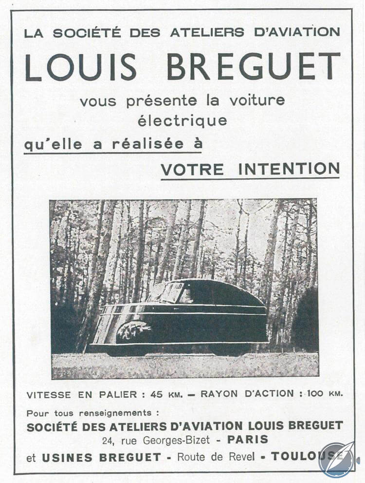 Advertisement for the Breguet A2 (photo courtesy Artcurial)