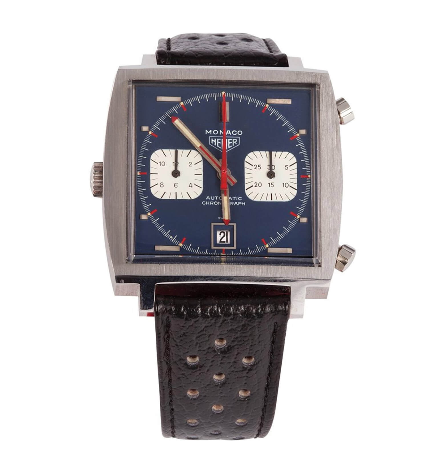 Steve McQueen Heuer Monaco from the 2012 Profiles in History auction (photo courtesy onthedash.com)