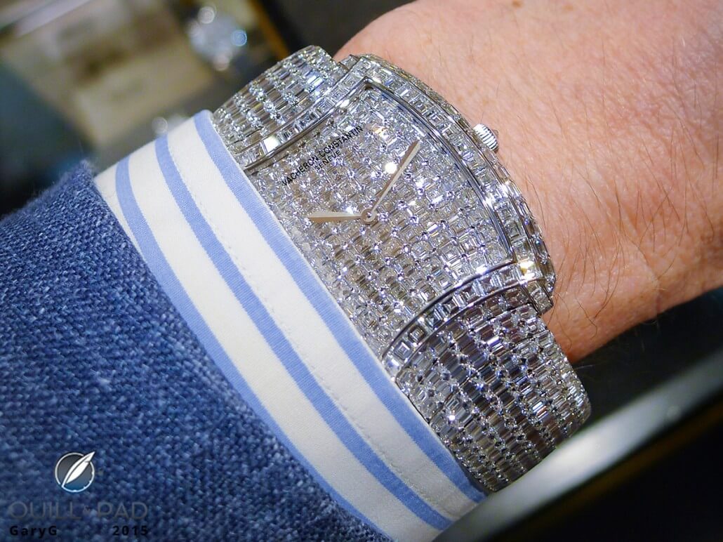 Just for fun: a blinged-out Vacheron Constantin seen at a collector event