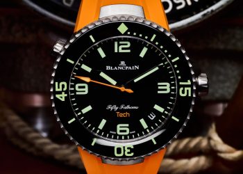 Fifty Fathoms Tech, de Blancpain, recibe un toque naranja 