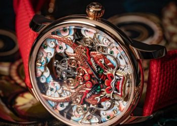 Jaquet Droz presenta el Tourbillon Skelet Red Gold Dragon Mask