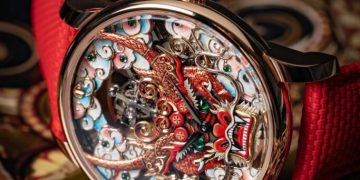 Jaquet Droz presenta el Tourbillon Skelet Red Gold Dragon Mask  