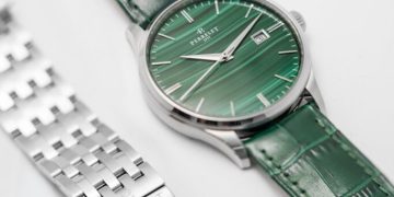 Perrelet Weekend Malachite: ‘oro verde’ en el centro del reloj